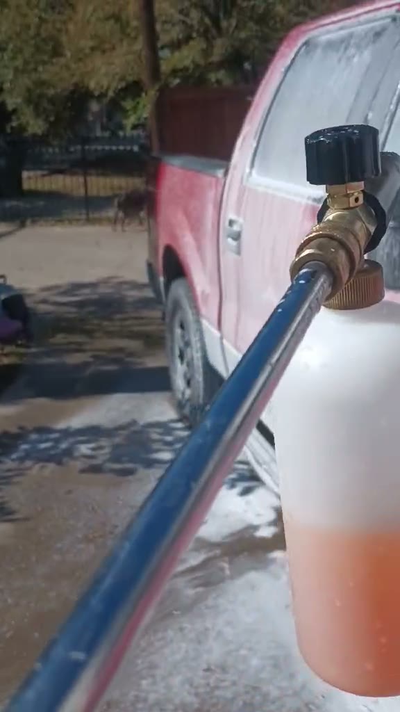 Foam cannon pre-soak