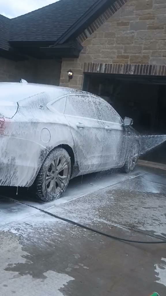 Foam wash in action